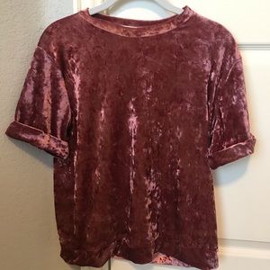 Velvet top